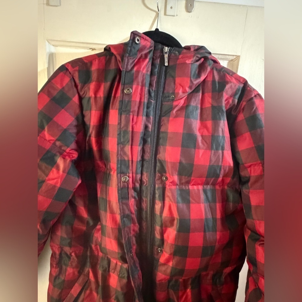 Ralph Lauren Buffalo Plaid Down Coat Parka - Picture 7 of 14